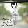 Memorial Car Charm Sympathy Gifts for Loss of Loved one,