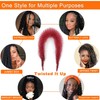 Burgundy Afro Twist Hair 12 Inch Burgundy Marley Braiding Hair