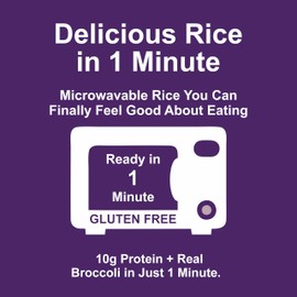 Eat Regal Broccoli & Cheddar Rice, Gluten-Free, Ready in 60 Seconds, 8.8 Oz Cups, Pack of 6