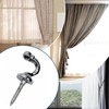 SUL Curtain Hold Tie Backs Chrome Hooks, U Shaped Wall