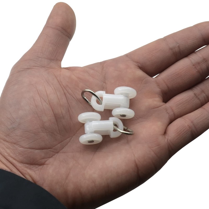 50 Pcs Curtain Track Pulley Pulley Roller for Hanging Curtains