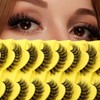 False Eyelashes, 3D Effect, 10 Pairs, Sweeping Russian Stripes, Artificial