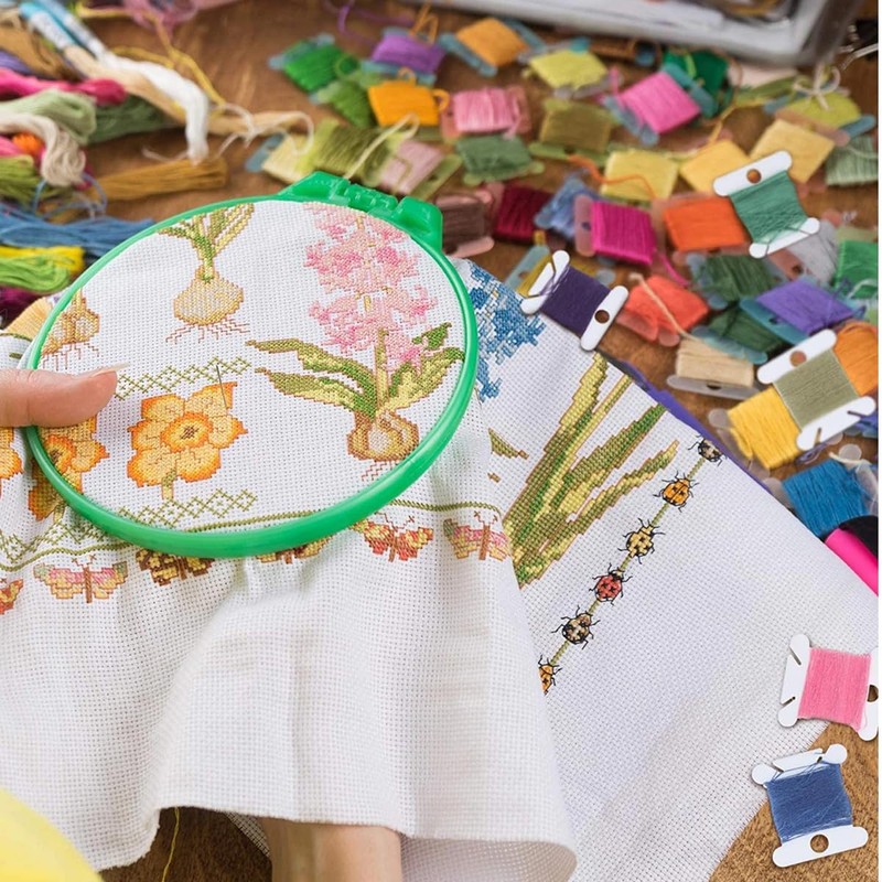 Anicy Pack of 200 Embroidery Thread Storage - Plastic Silk