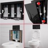 SPARES2GO Luxury Concealed Toilet Cistern Flush Plate Kit for Wall