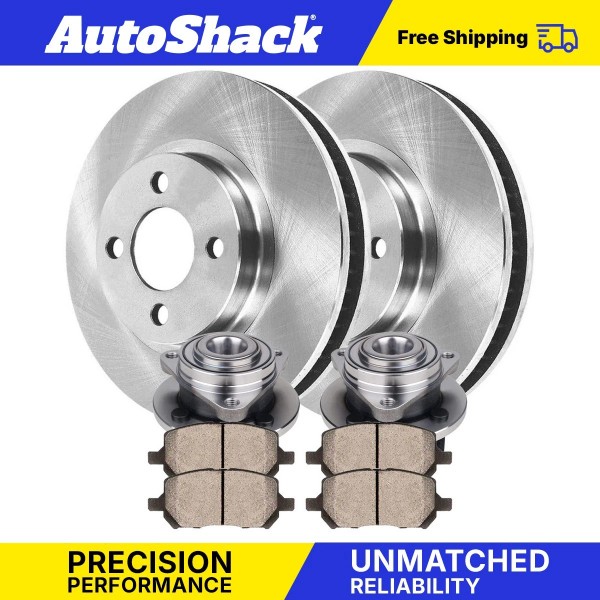 Auto Shack Front Hub Bearing & Brake Rotor Ceramic Pads