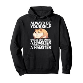 Cute Hamster Design For Men Women Kids Dwarf Hamster Lover Pullover Hoodie