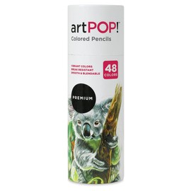 artPOP! Colored Pencils, 48 Colors, Smooth and Blendable, Break Resistant 3mm Core, Hexagon Shape, Vibrant Colors for Illustration, Adult Coloring, Doodling, Journals