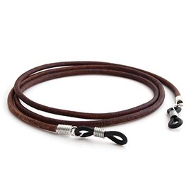 GAWK Eyewear 100% Genuine Leather Glasses Cord Spectacle Lanyard (Brown)