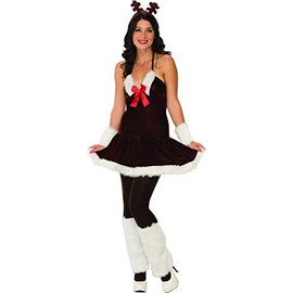 Rubie's Costume Women's Festive Reindeer Dress, Multicolor, Medium
