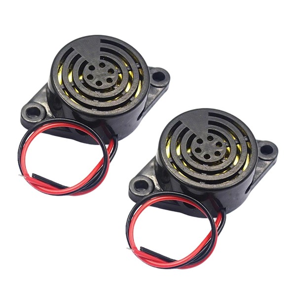 Vroxdrez 2pcs Summer Alarm Electronic Beep Buzzer DC 3V 12V