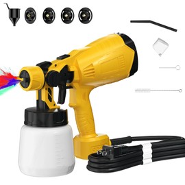 Paint Sprayer Tool 1000W High Power Electric Spray Paint Gun Easy to Clean for DIY Furniture Cabinets Fence Walls