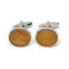 1975 half pence cufflinks 50th birthday