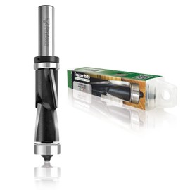 Fraiser® Flush cutter trimming cutter with 12 mm top bearing for wood, derivatives and laminate edges for hand router and router table up and downcut