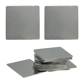 StayMax Engraving Stamping Blank Tags Metal Plate 25 Pack 2.5x2.5Inch