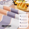 Deconovo Striped Wipe Clean Table Cloth Water Resistant Fabric Tablecloth