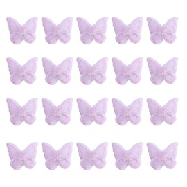 20 PCS Purple Butterfly Hair Clips,Cute Lace Embroidery Flower Butterfly Hair Bow,Suitable for Ladies Girls Wedding Valentine's Day Birthday Party