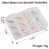 Trout Fishing Spoon Lure Set Single Hook Trout Lures Hard