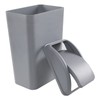 Vababa 1 Pack 3 Gallon Plastic Swing Top Trash Can,