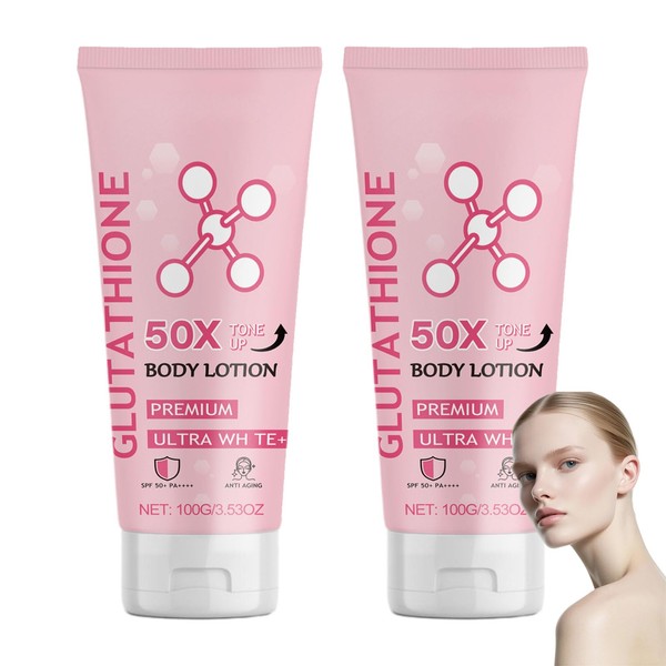 ARCHIDATE Glutathione 50x Tone Up Body Lotion, 2Pcs Glutathione Body