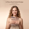 MAANGE Brochas para Maquillaje Profesional, 6 Piezas de Doble Punta