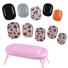 MISS MODA Gel Nail Seal, 2023 Popular Nail Seal, Curing Type, Just Apply 36 Gel Nail Set, Gel Lamp Included, Long Lasting, 3D Appearance, Nail Tip