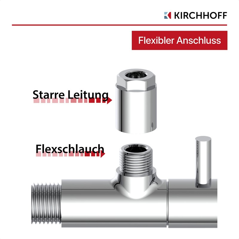 Kirchhoff Design Universal Angle Valve with Quick Release Angle Control