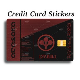Arasaka Cyberpunk Themed 2077 Style Credit Card Skin with QR Code and Property Label Design:_127