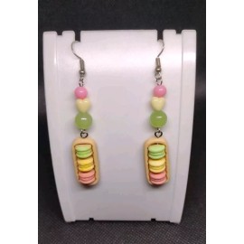 Pastel Macaroon Dangle Earrings