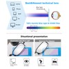 3 Pack Folding Reading Glasses with Keychain Compact Bags Women