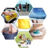 10L Yellow Foldable Bucket, Folding Bowl, Multifunctional Folding Bucket, Portable