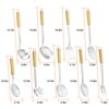 FJNATINH Cooking Utensils Set with Wood Handle, 9 Pieces Wok