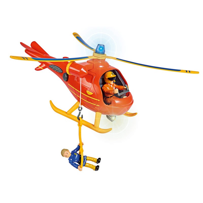 Simba 109251077 Fireman Sam Helicopter Wallaby with Figure