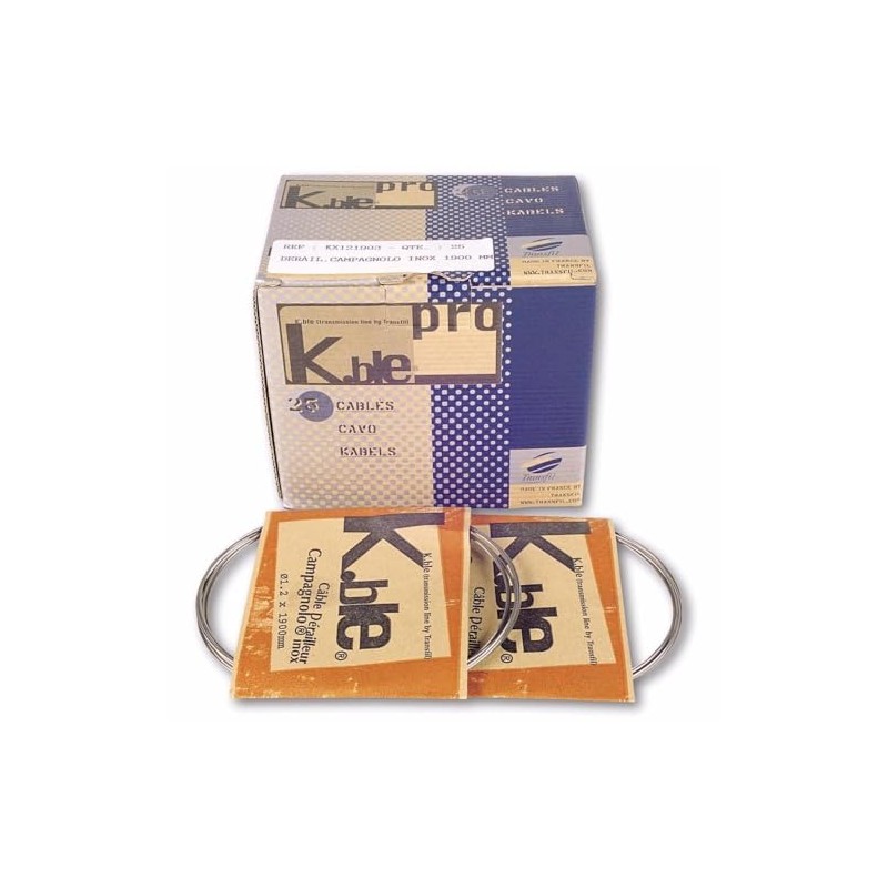 Transfil Campagnolo Stainless Steel Gear Wire, 190 cm