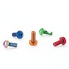CNC bottle cage bolts，bicycle Water bottle cage bolts，Green