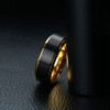 TGNEL 8mm Fidget Mens Ring Brushed Titanium Wedding Spinner Rings