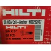 HILTI Coil Anchor H00252007 3/8 X 5" (50 pieces per box)