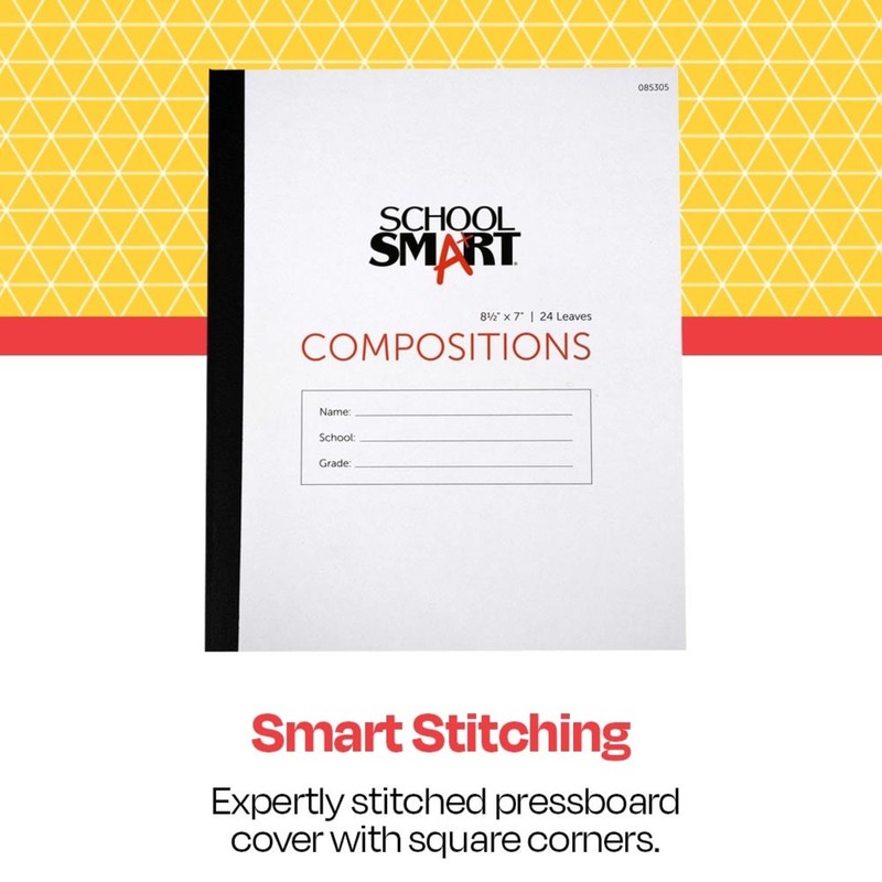 Roaring Spring School Smart Stitched Cover Composition Book - 8.5