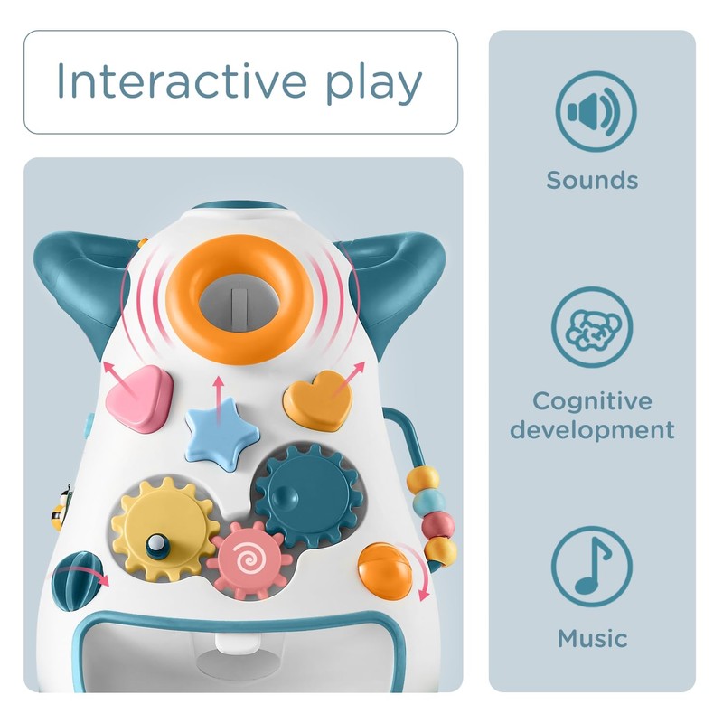 KÜB Montessori Baby Walker - Interactive Push Toy for Toddlers