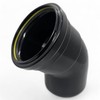 Duraplast UK™ Black 110mm (4 Inch) Soil Pushfit 45 Degree