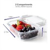 Orii Orii 4 Piece Glass Food Storage Compartment Containers with