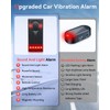 Car Vibration Sound & Light Alarm with Remote, ELECTOP 108dB