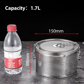 Tea Strainer Spice Strainer 15 cm 1.7 L Stainless Steel Spice Filter with Extended Chain Hook, Extra Fine Mesh Spice Ball Tea Infuser for Loose Tea Kitchen Cooking