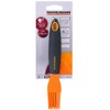 FACKELMANN Backpinsel Soft 19cm in grau/orange, Silikon, 19 x 6