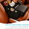 Car Center Console Cover, Ergonomic Leather Armrest Box Cushion with