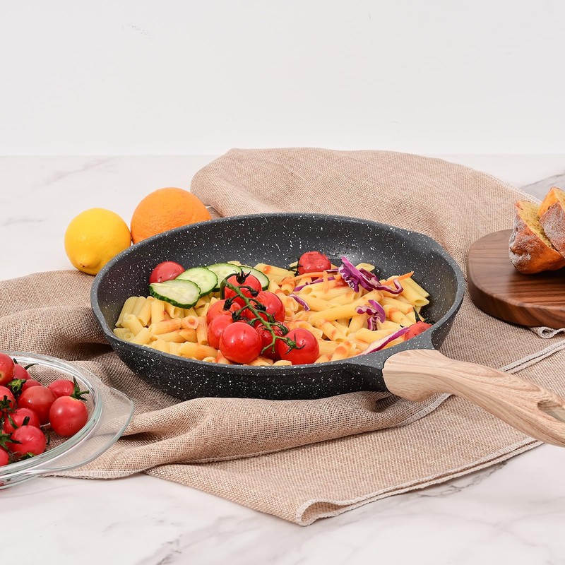 JEETEE Nonstick Frying Pans Set, Nonstick Omelette Skillet Set 3