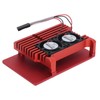 Aluminum Alloy Case Box with Dual Fan Heat Dissipation Accessory