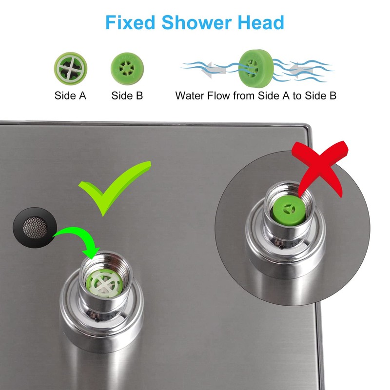 Hibbent 9 PCS Water Flow Restrictor 1.5/1.75/2.0/2.5/3.0 GPM Set, Shower