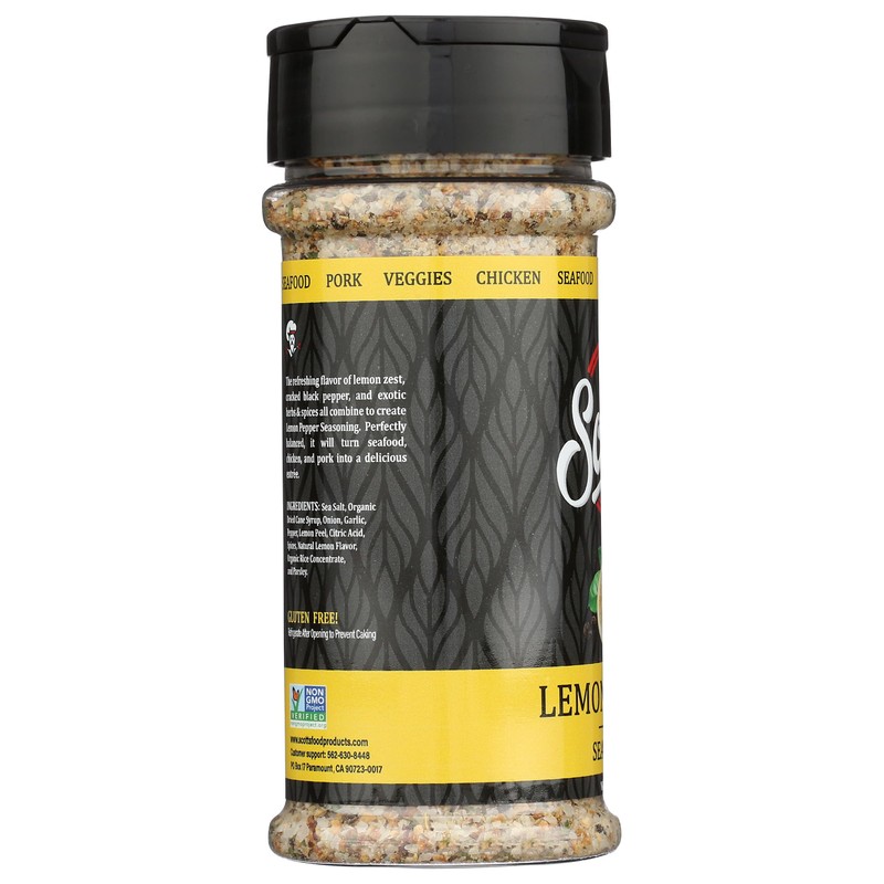 Scotts Food, Lemon Pepper Seasoning, 6 Ounce