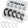 Piscorush Offset Worm Jig Hook Bass Fishing Hook 3X Strong