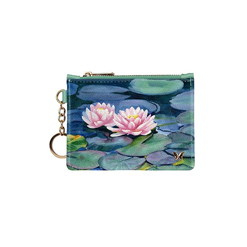 Monarque RFID Keychain Wallet (Water Lily)